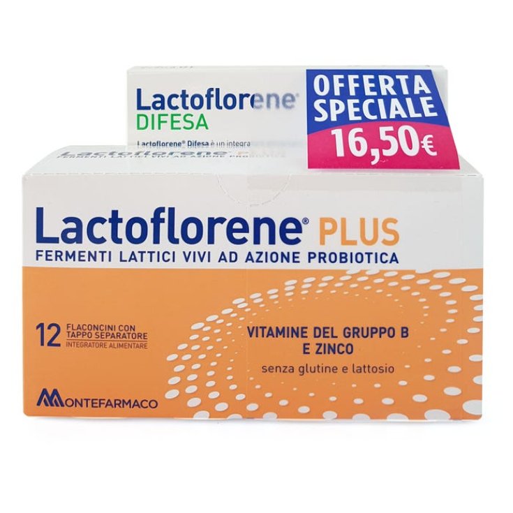 Lactoflorene Plus + Lactoflorene Defense 12 Viales + 10 Sobres