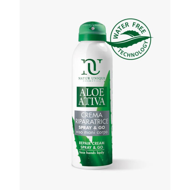 Aloe Attiva Crema Reparadora Spray & Go Natur Unique 150ml
