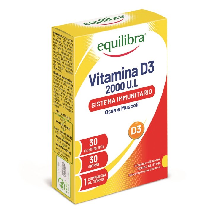 Vitamina D3 2000 UI Equilibra® 30 Comprimidos