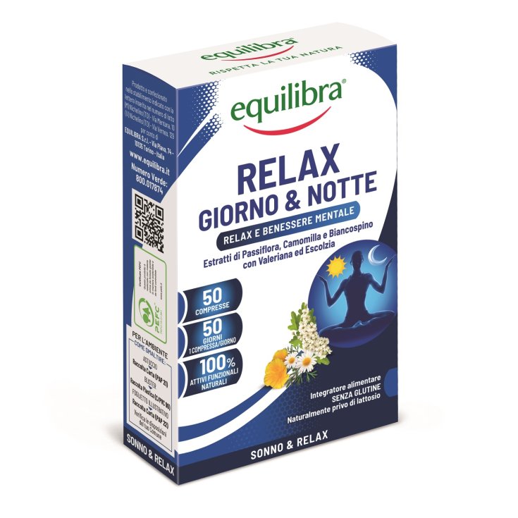 Equilibra® Relajación Día y Noche 50 Comprimidos