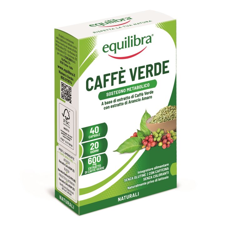 Equilibra® Café Verde 40 Cápsulas