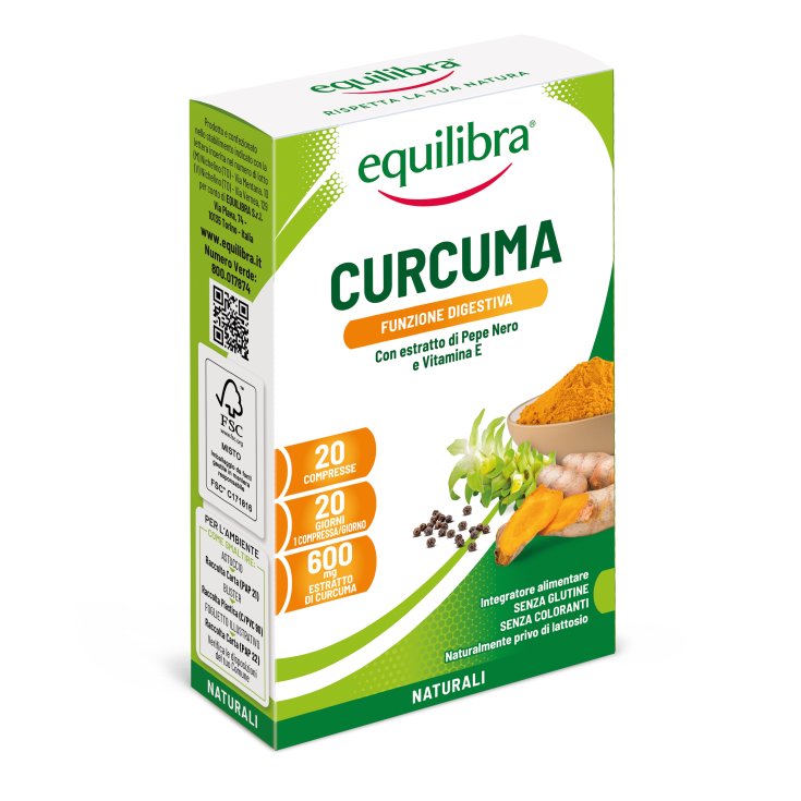 Equilibra® Cúrcuma 20 Comprimidos