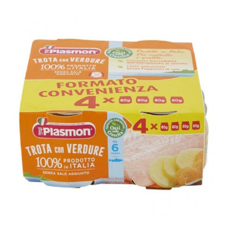 Trucha Homogeneizada Con Verduras Plasmon® 4x80g