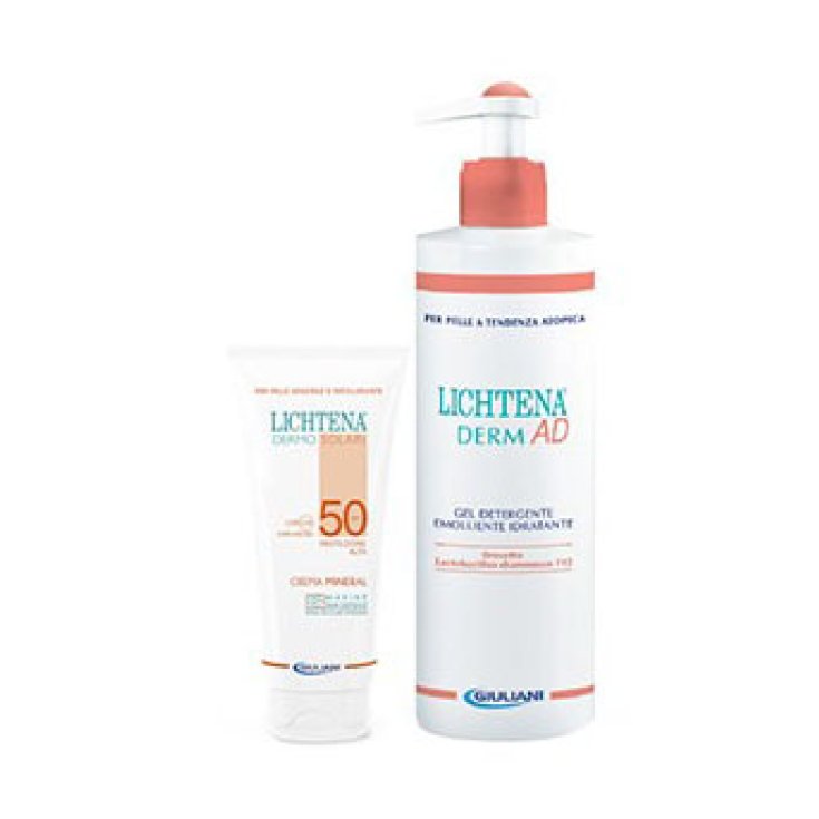 Lichtena® Dermosolari Crema Mineral + Gel Limpiador Derm AD