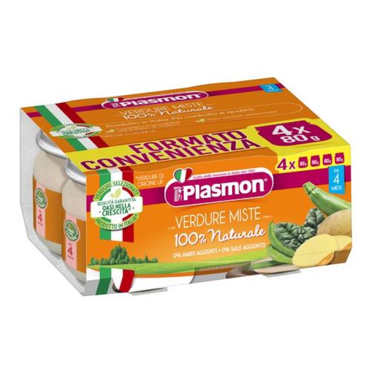 Verduras Mixtas Homogeneizadas Plasmon® 4x80g