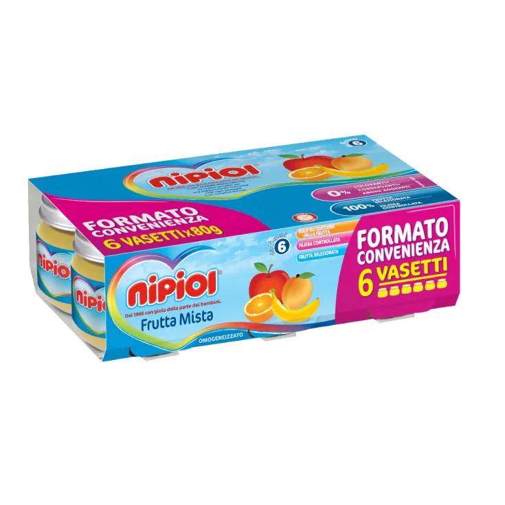 Fruta Mixta Homogeneizada Nipiol® 6X80g