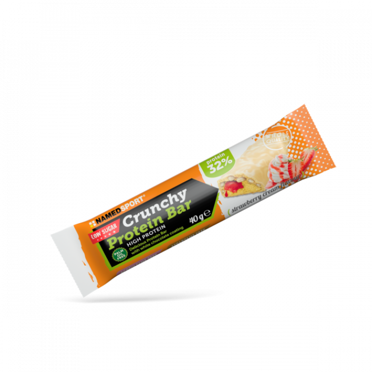 Barrita Proteica Crujiente Fresa NamedSport 40g