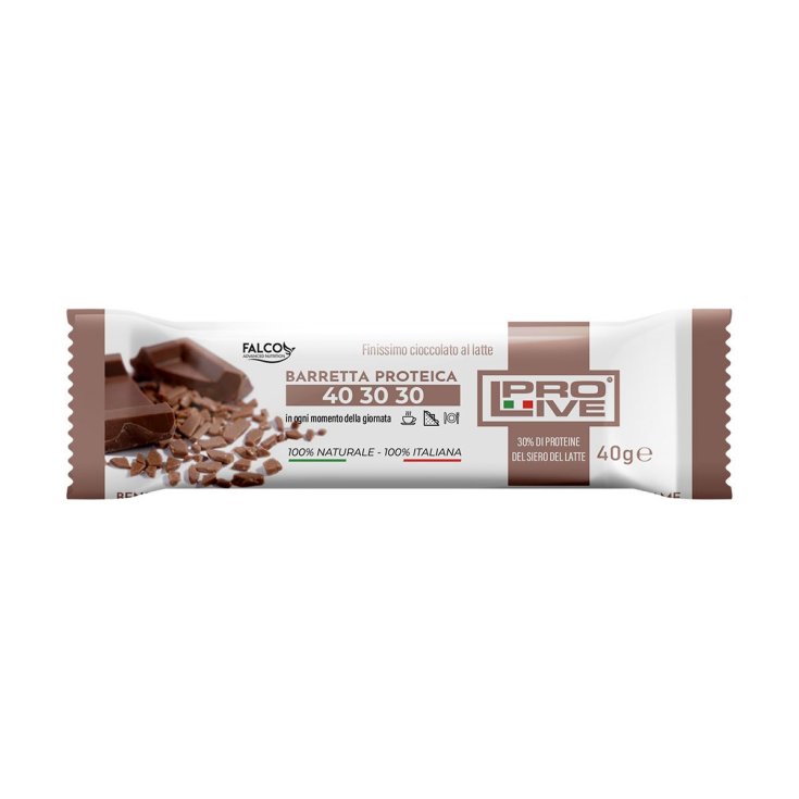 PROLIVE® 40 30 30 BARRA DE CHOCOLATE CON LECHE 40g