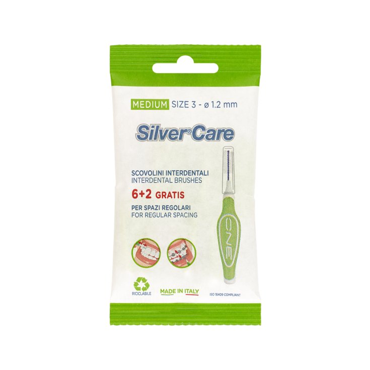 SilverCare ONE Cepillos Interdentales Medio 8 Cepillos