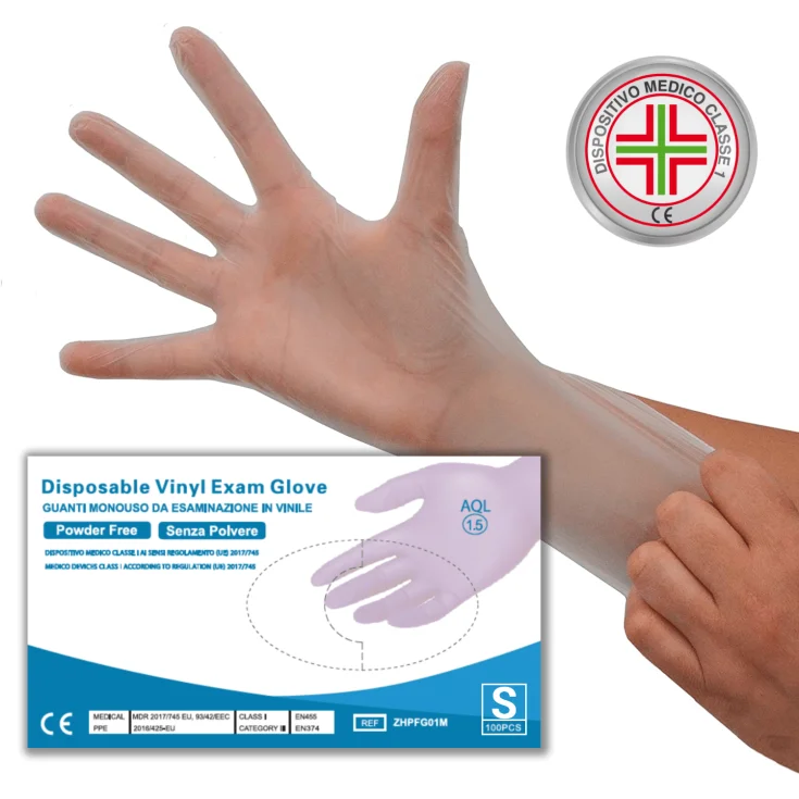 Guantes Vinilo Desechables Talla XL Pulin 100 piezas