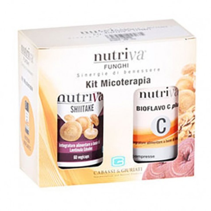 Kit Micoterapia Shiitake Nutrido + Bioflavo C Plus Cabassi & Giuriati 2x60 Comprimidos