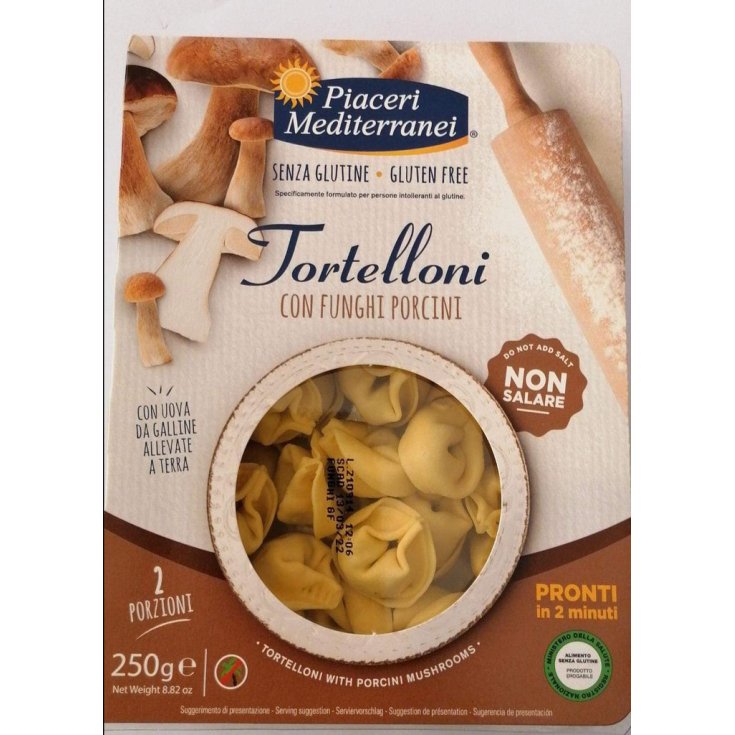 Tortelloni Con Hongos Porcini Piaceri Mediterranei 250g