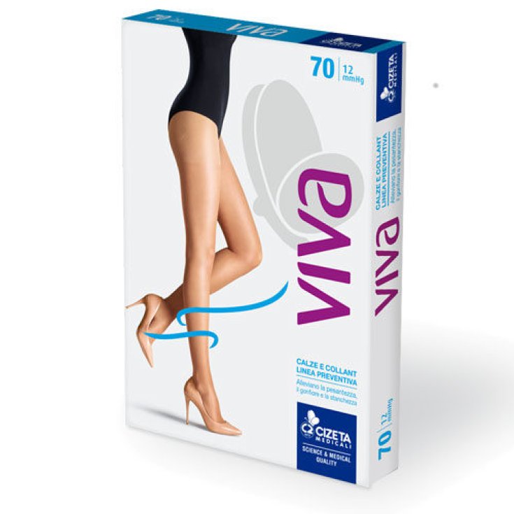 VIVA 70 Medias Punta Cerrada Negras Talla 5 ML CIZETA MEDICAL 1 Par