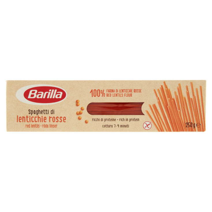 Espaguetis Lentejas Rojas Barilla 250g