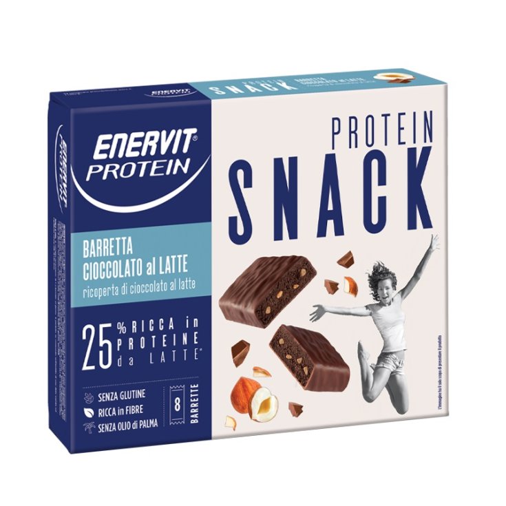 Snack Protein Chocolate Con Leche Enervit Protein 8 Barritas