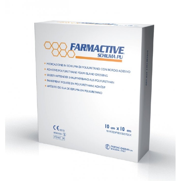 Farmactive PU Espuma 10x10cm Farmac-Zabban 10 Piezas