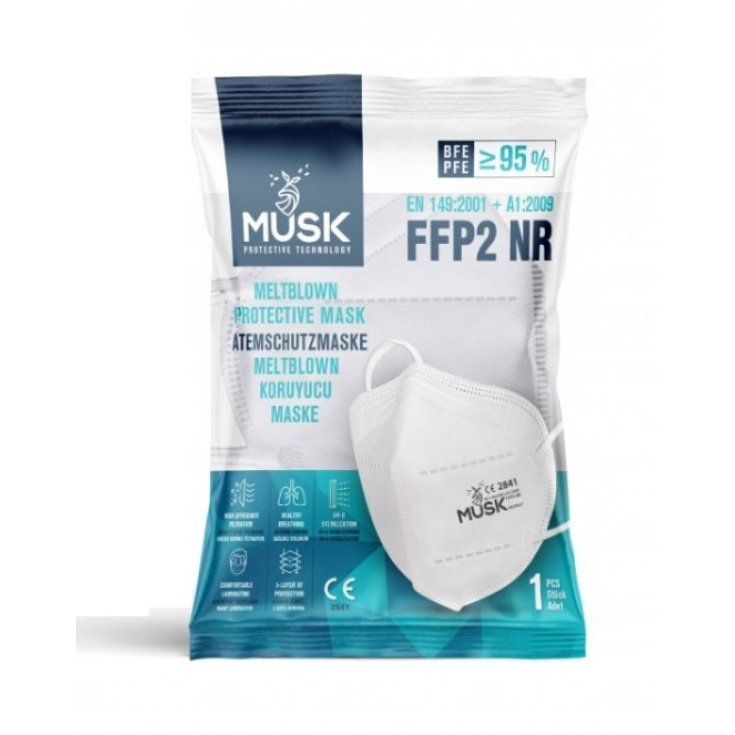 MASCARILLA FFP2 MUSK BLANCO 1 Pieza