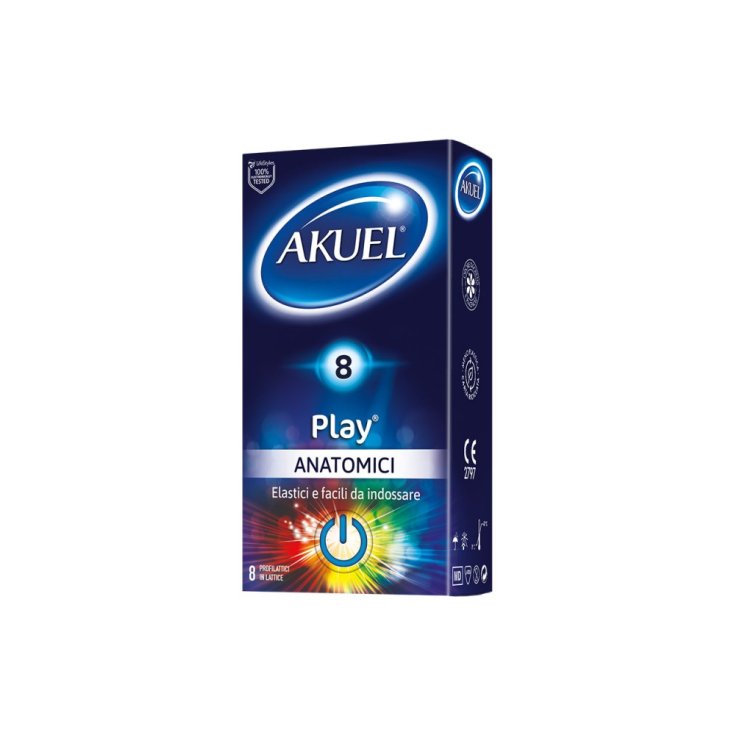 Play® Anatómicos AKUEL® 8 Preservativos