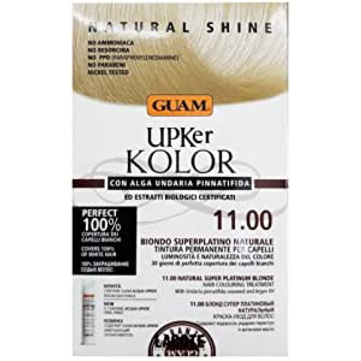 UPKER KOLOR TINTE 11.0 SUPERPLATIN RUBIO NATURAL GUAM®