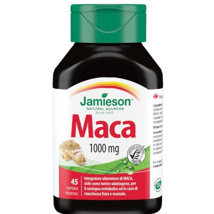 Maca 1000mg Jamieson 45 Cápsulas Vegetarianas