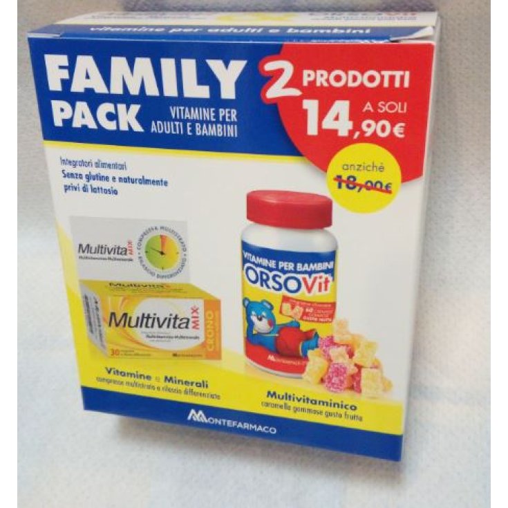 Family Pack Vitaminas Adultos y Niños