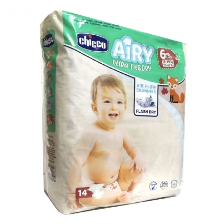 Airy Ultra Fit & Dry XL 15-30Kg Chicco 14 Pañales