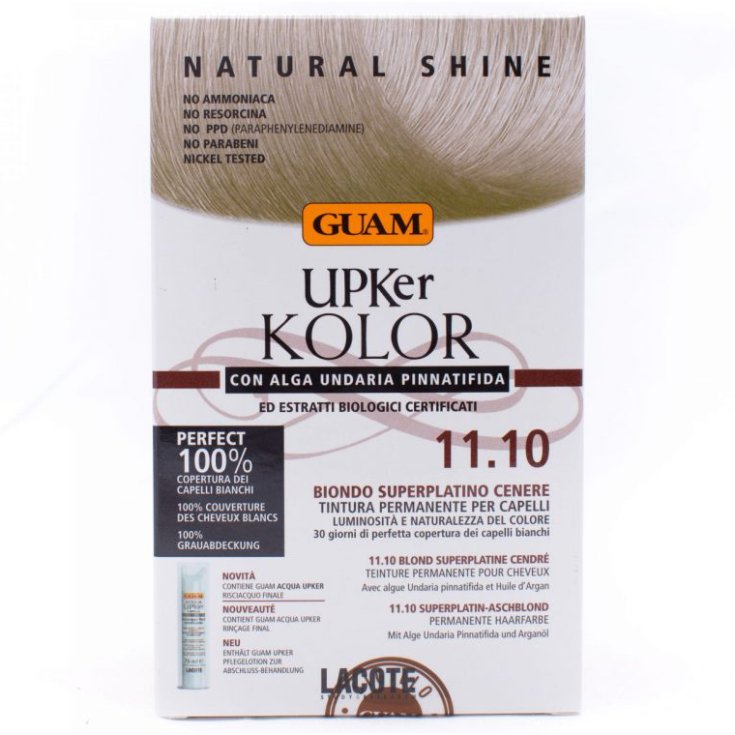 UPKER KOLOR TINTE 11,10 RUBIO SUPERPLATINO ASH GUAM®