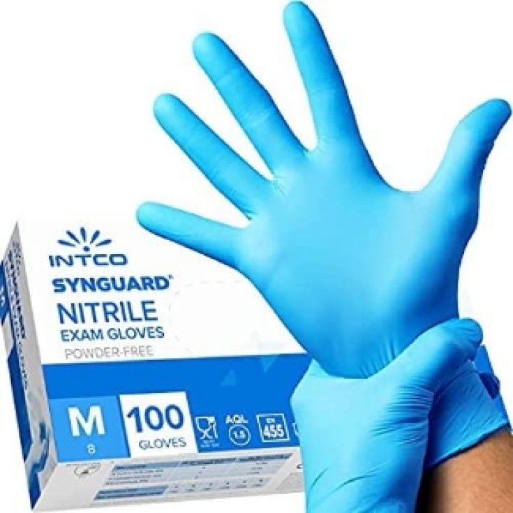 Guantes Synguard® de nitrilo medianos INTCO Medical 100