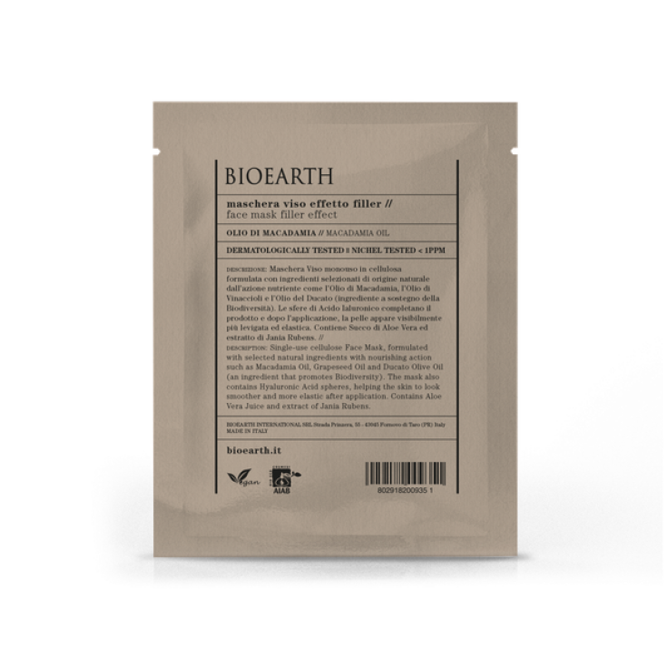 BIOEARTH Mascarilla Facial Efecto RELLENO 15ml