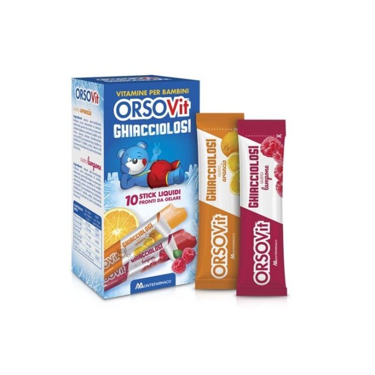 ORSOVit Ghiacciolosi Montefarmaco 10 Sticks Líquidos