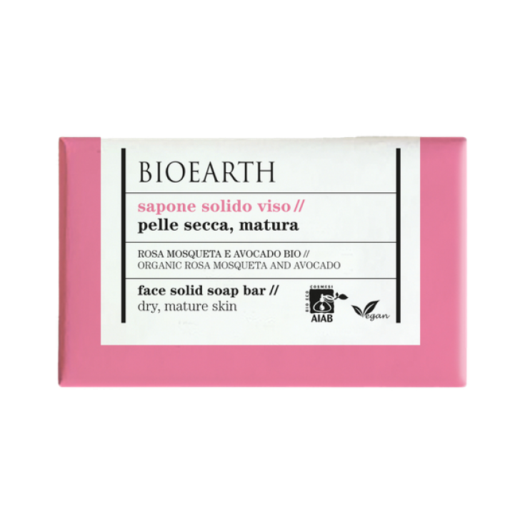 BIOEARTH Jabón Rostro Sólido Rosa Mosqueta 150g