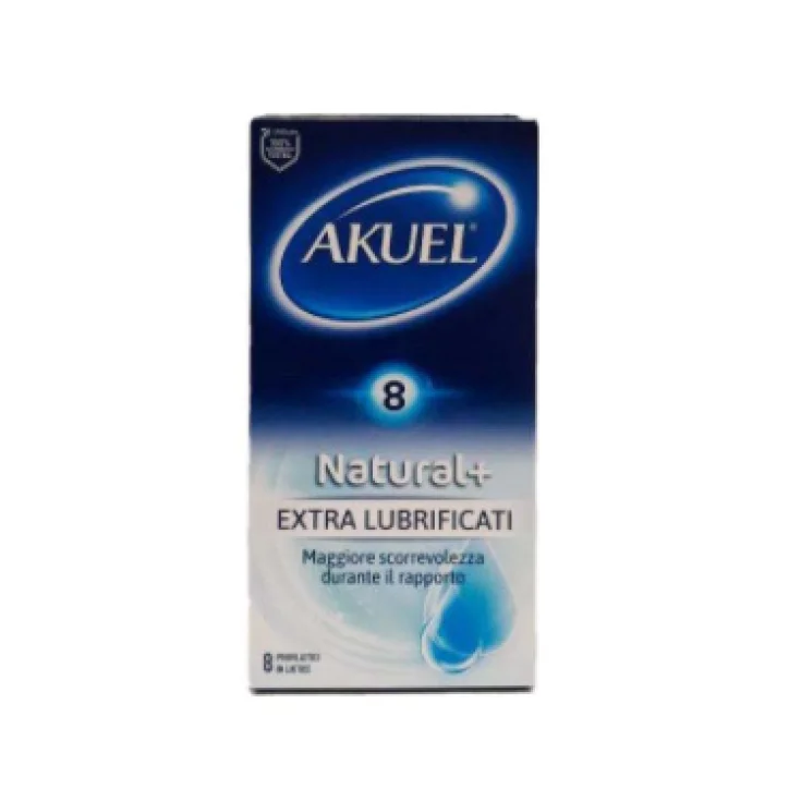 NATURAL + EXTRA LUBRICADO AKUEL® 8 Piezas