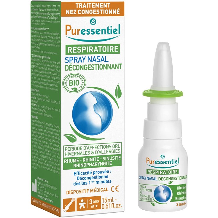 Puressentiel Spray Nasal Descongestionante 15ml