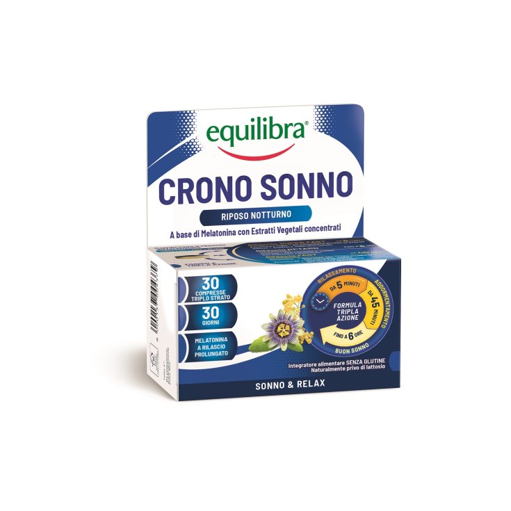 Equilibra® Sleep Chrono 30 Comprimidos de triple capa