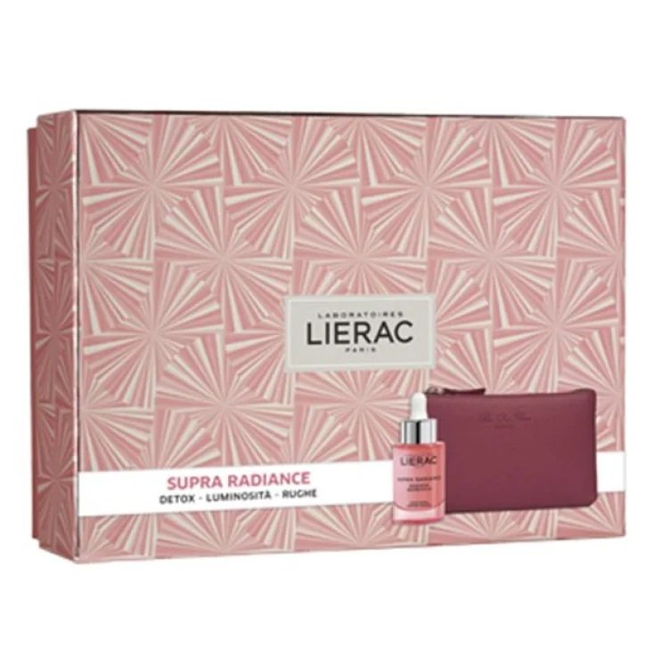 SUPRA RADIANCE Serum 30ml + Bolso clutch de piel Rue des Fleurs LIERAC