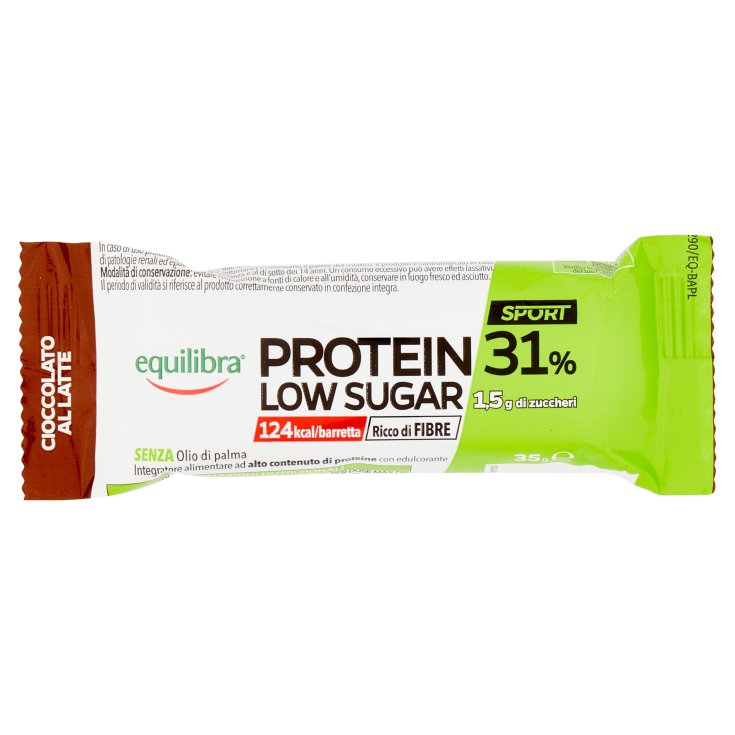 Proteína 31% Bajo Azúcar Equilibra® Chocolate con Leche 40g