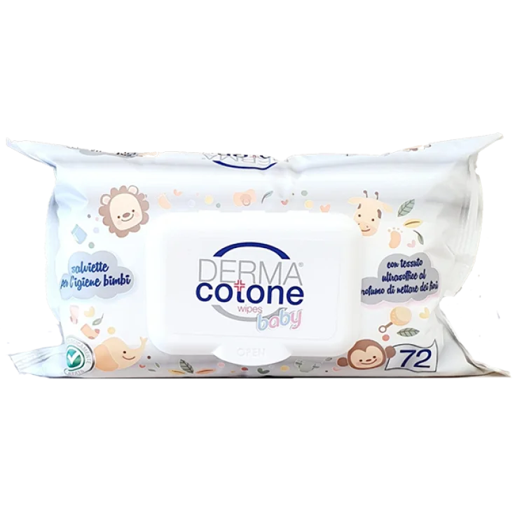 Toallitas Bebé DERMA® Algodón 72 Toallitas
