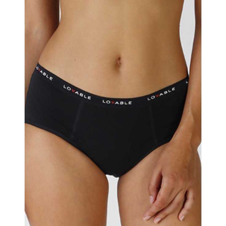 CULOTTE FLUJO MEDIO NEGRO TALLA S LOVABLE