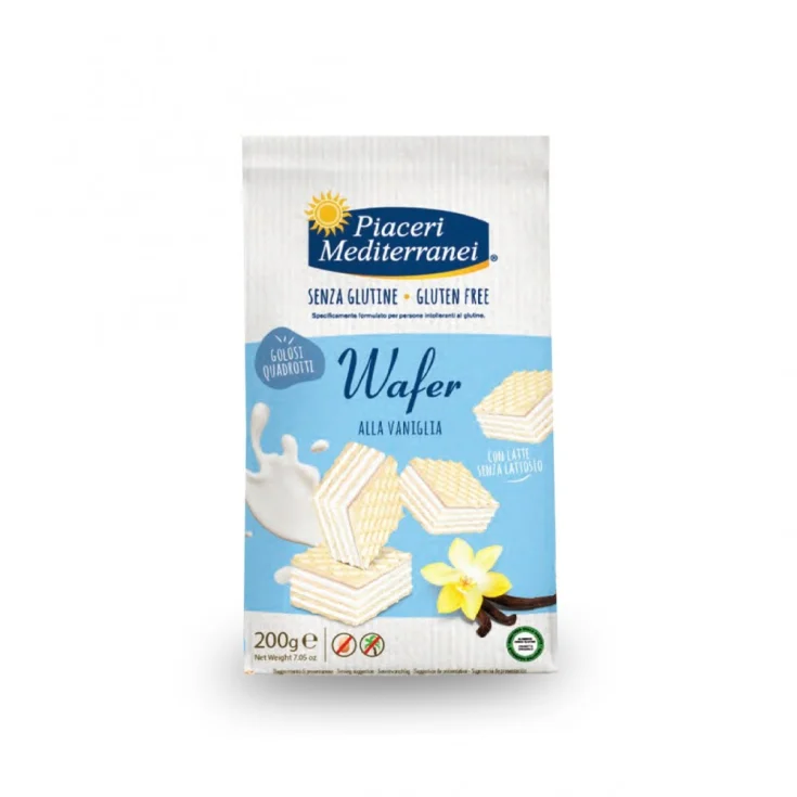 BARQUILLO VAINILLA SIN GLUTEN PIACERI MEDITERRANEI® 200G