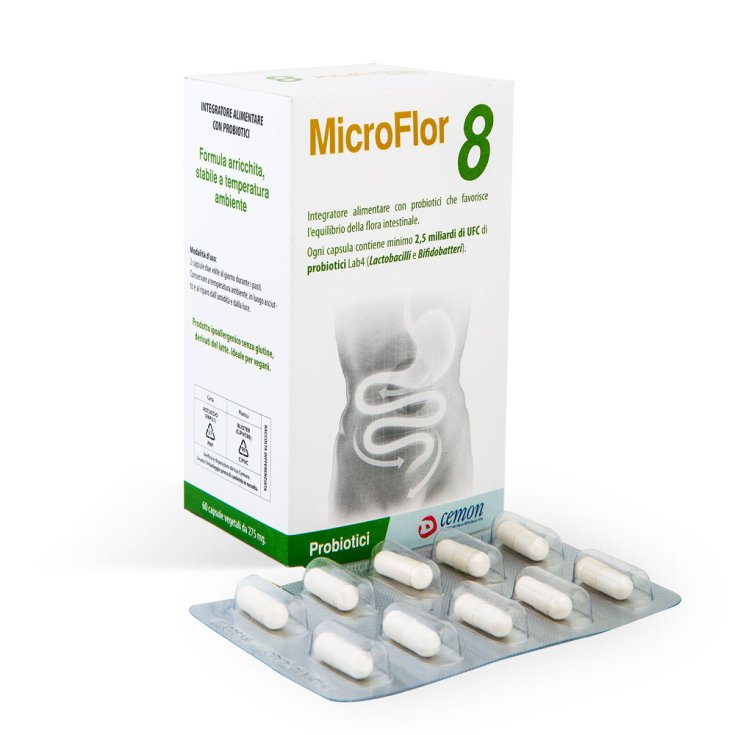 MICROFLOR 8 60 Capsulas Vegetales SIN NEVERA CEMON