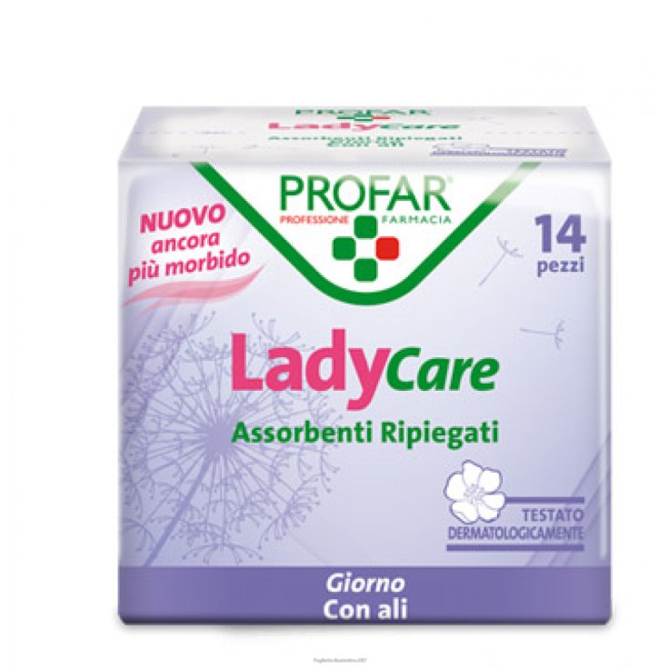 LadyCare Absorbentes Doblados Profar 14 Piezas