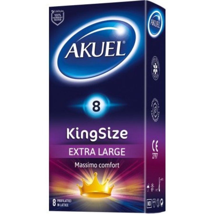 Preservativo Zero® King Size XL AKUEL® 8 Piezas