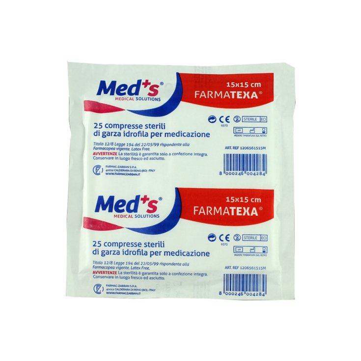 MED'S® GARZA FARMATEXA® 12/8 15X15 50 Piezas