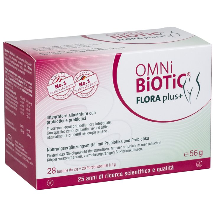 OMNi-BiOTiC® FLORA Plus + Institut Allergosan 28 Sobres