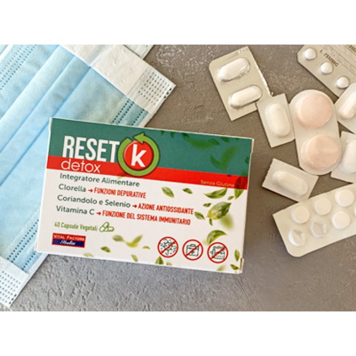 RESET K Detox Factores Vitales 40 Cápsulas