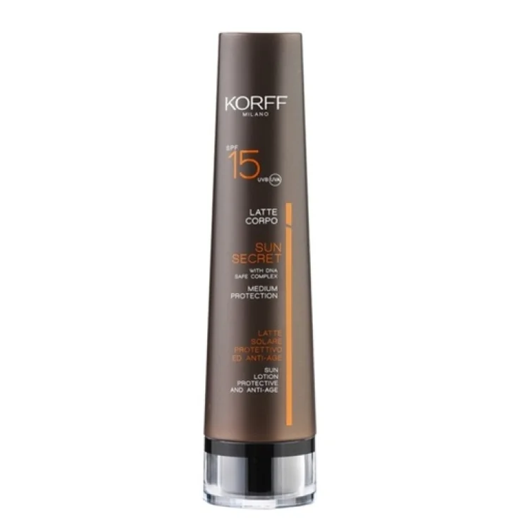 Sun Secret Leche Solar SPF15 Antiedad Korff 100ml