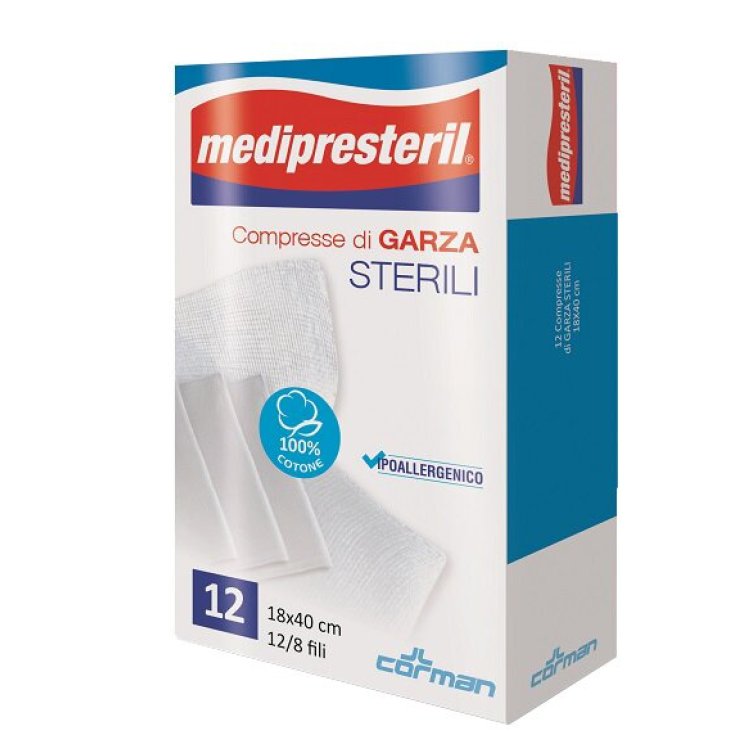 Medipresteril Corman Pastillas De Gasa Esteril 12 Piezas
