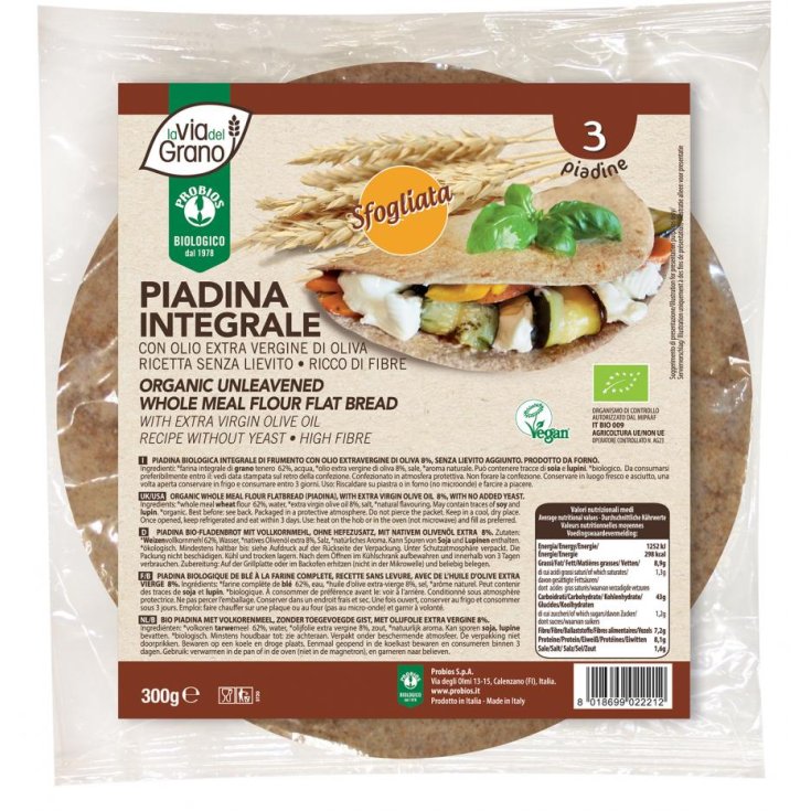 PIADINA INTEGRAL VDG 300G