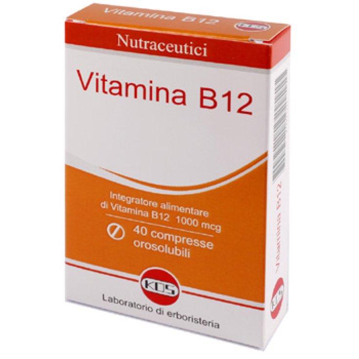 Vitamina B12 1000mcg Kos 40 Comprimidos Bucales