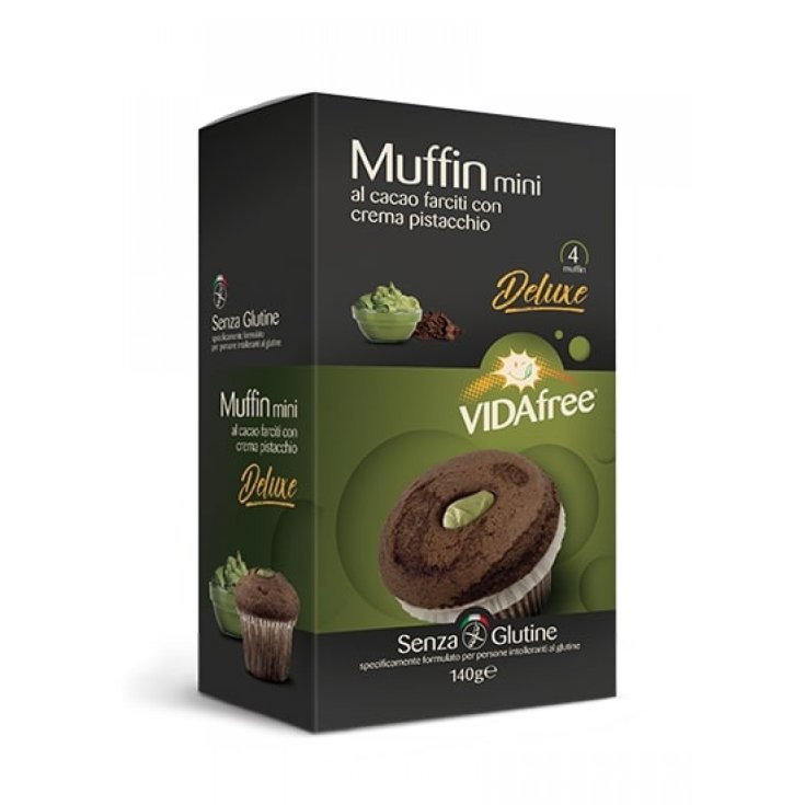Vidafree Muffin Mini Crema De Cacao Con Pistacho 140g
